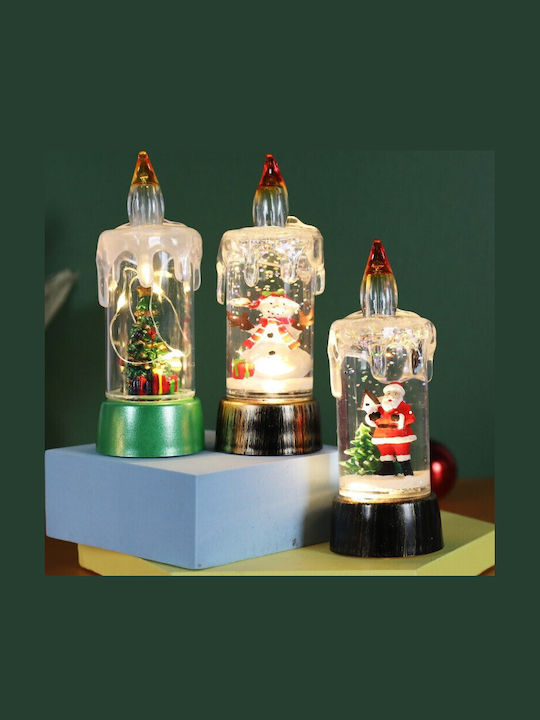 Alista Home Lumânare De Crăciun Din Sticlă Verde 13x5cm
