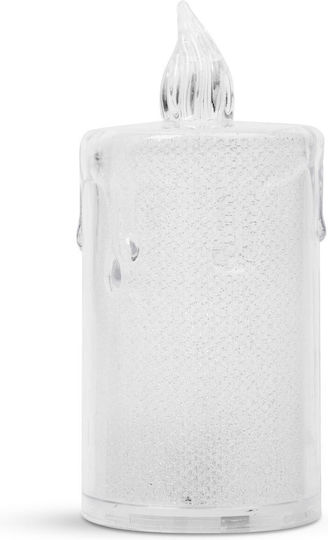 Lumânare De Crăciun Din Plastic Albă 7.5x3.6cm