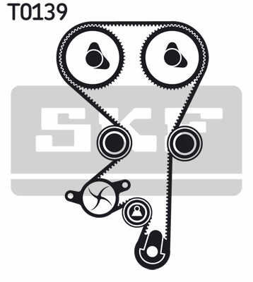 Skf Vkmc 05152-2 Water Pump Timing Belt Set
