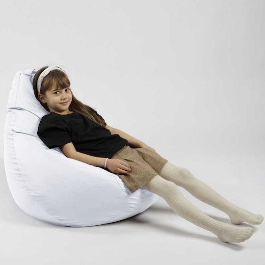 Beanbag Alb 70x60x65 cm