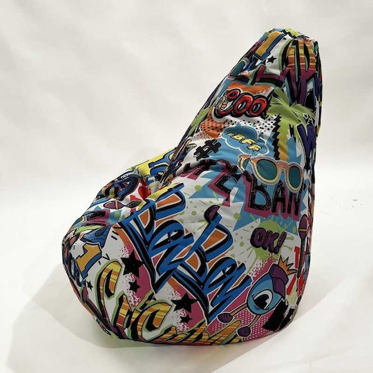 Beanbag Multicolor 70x60x65 cm