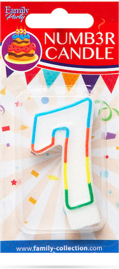 Cake Candle 7 Cm 7 Birthday Party Gift Household