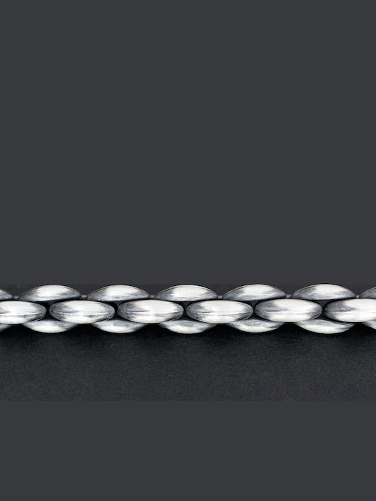 Men's Bracelet Chain Snake Handmade Silver 925 21cm