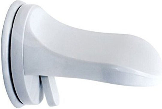 Footrest Flippy Bathroom Suction Cup Made Pp Pvc Non-slip 11.5 X 15 Cm White