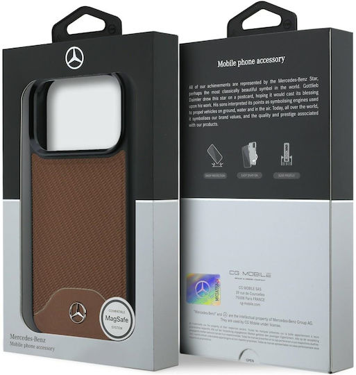 Mercedes Leder Magsafe Holz-Effekt Gebogenes Iphone 17 Pro Max Kamelie
