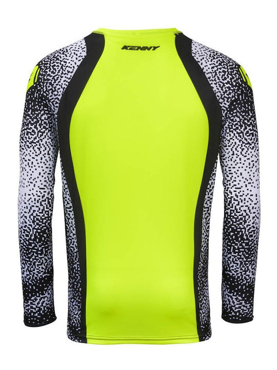 Kenny MX Force Pixel Männer Reittrikot Motocross Langärmelig Weiß/Neon Gelb Kenny MX Force Pixel Männer Reittrikot Motocross Langärmelig Weiß/Neon Gelb