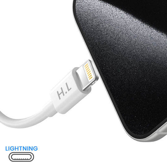 Avizar Lightning To Usb-c 20w Cable Iphone Ipad Compatible Fast Charging 2m White