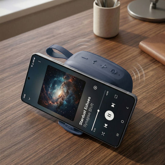Blavec Ηχείο Bluetooth 6W με Διάρκεια Μπαταρίας έως 25 ώρες Μπλε WS06-N