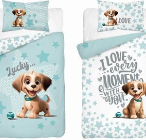 Detexpol Set Baby Duvet Cover With Pillowcase Blue 90x120cm