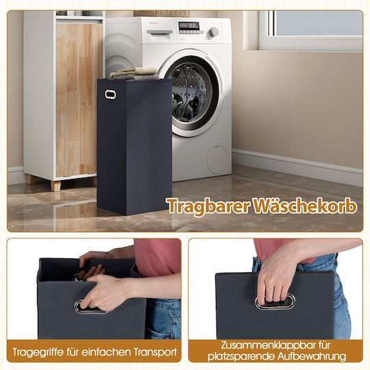 Costway JV12810Weiß Badezimmer-Säulenschrank für Boden-Wäscherei