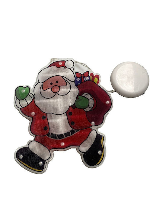 Beleuchteter Dekorations-Weihnachtsmann Batteriebetriebene Weiße Glas 22cm