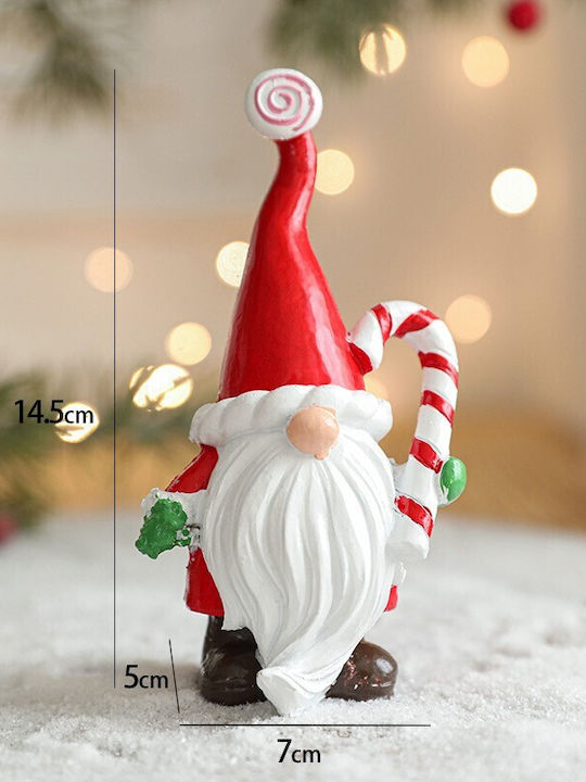Decorative Red Christmas Santa 14.5x7x5cm