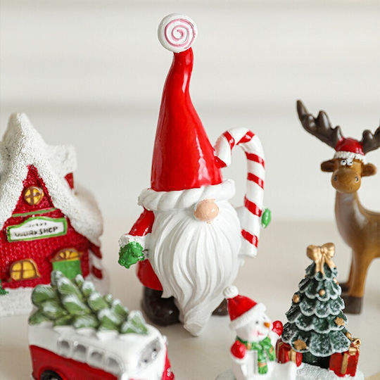 Decorative Red Christmas Santa 14.5x7x5cm
