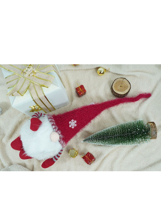 Decorative Gray Metal Christmas Santa 58cm