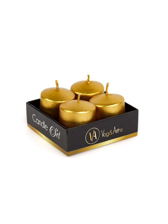Alista Home Διακοσμητικό Κερί Χρυσό 45gr