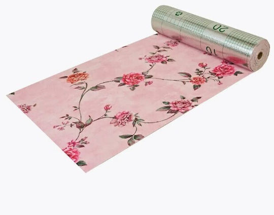 Tapet Autocolant Roz Lavabil 100x50cm