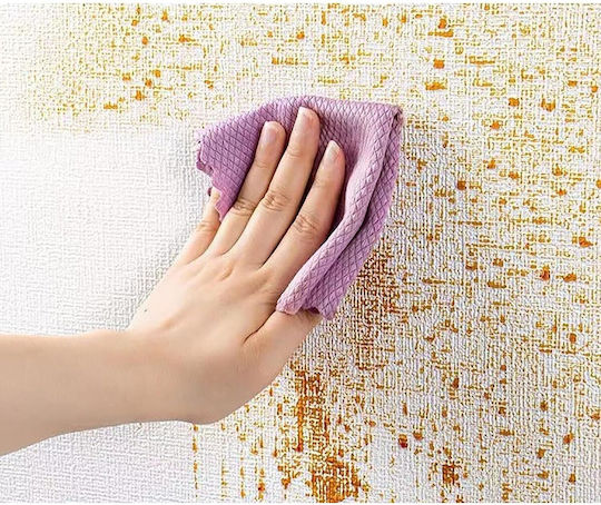 Self-Adhesive Fabric Brown Washable Wallpaper 100x50cm