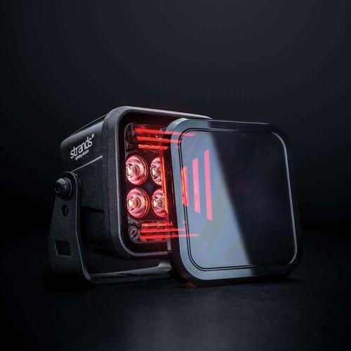 Strands Red Led Work Headlight Dark Knight Fortex 38w 3200lm Sld809255