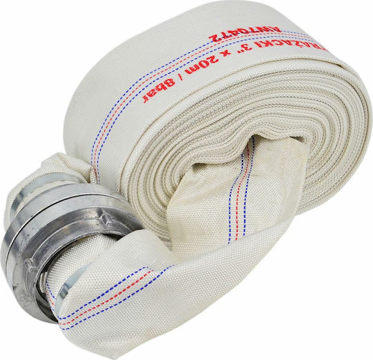 Awtools Water Hose 2" X 15m 8 Bar Firefighter Connectors