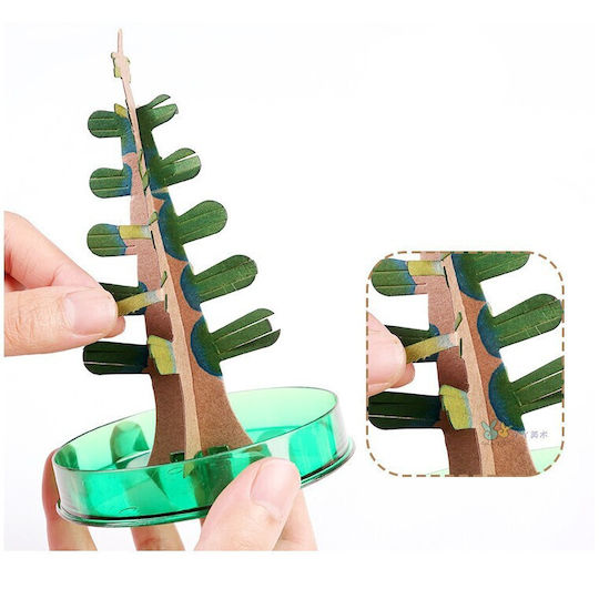 Paper Flowering Water Tree Flippy Magic Flowering Christmas Tree Toy Slow Growth In 8-24 H Christmas Decoration 16.5 X 9.5 X 9.5 Cm White