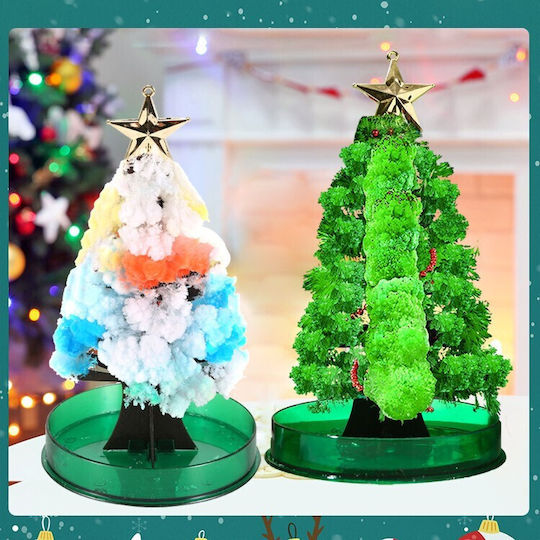 Paper Flowering Water Tree Flippy Magic Flowering Christmas Tree Toy Slow Growth In 8-24 H Christmas Decoration 16.5 X 9.5 X 9.5 Cm Green