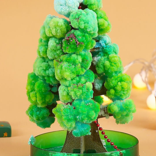 Paper Flowering Water Tree Flippy Magic Flowering Christmas Tree Toy Slow Growth In 8-24 H Christmas Decoration 16.5 X 9.5 X 9.5 Cm Green