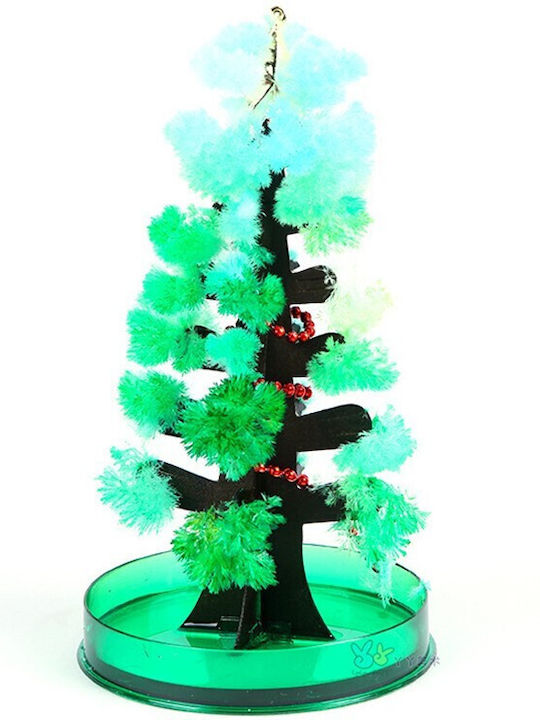 Jucărie Copac de Crăciun Flippy Magic cu Flori de Hârtie Creștere Lentă în 8-24 H Decorațiune de Crăciun 16.5 X 9.5 X 9.5 Cm Verde