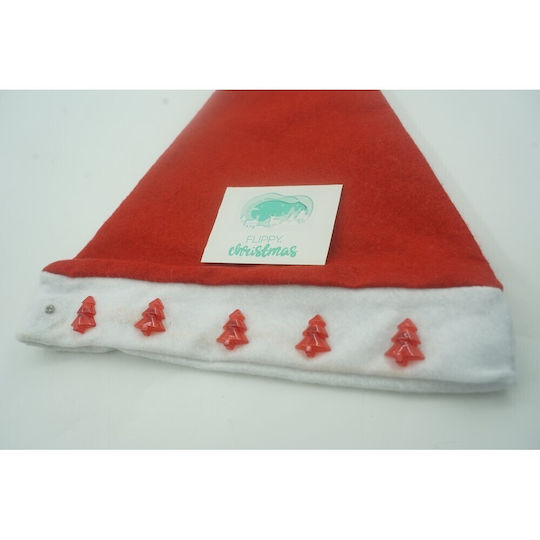Santa Claus Hat Alista Home Christmas Trees Led Music Red One Size Polyester