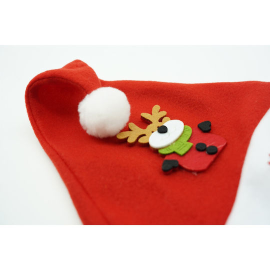 Pălărie Moș Crăciun Alista Home Model Cerb Ornament Fulgi De Zăpadă Roșie Mărime Unică Material Textil