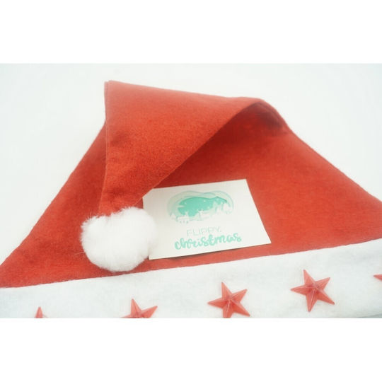 Santa Claus Hat Alista Home Stars Led Music Red One Size Polyester