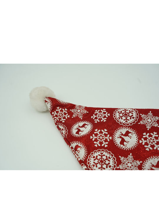 Pălărie Moș Crăciun Alista Home Ornament Fulgi De Zăpadă Sclipici Roșu O Mărime Material Textil