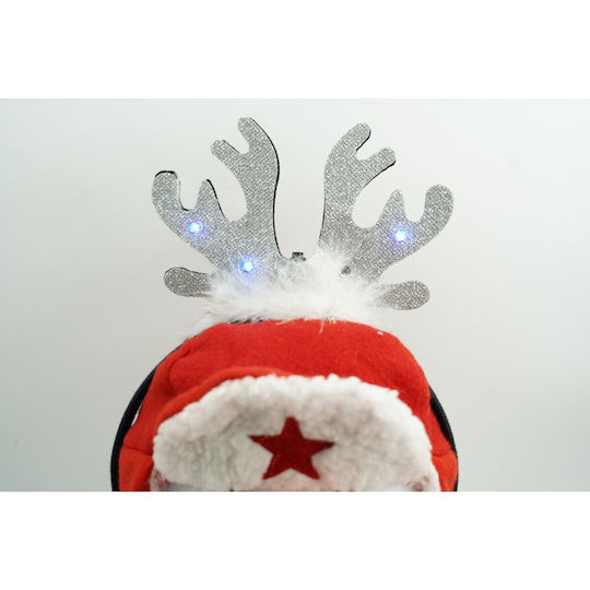 Christmas Reindeer Headband Hairband Black Metallic Gray Standard Size Alista Home