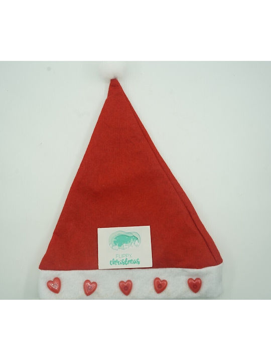 Santa Claus Hat Alista Home Hearts Led Red One Size Polyester