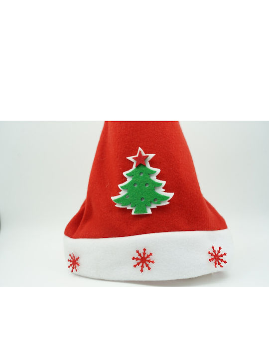 Santa Claus Hat Alista Home Christmas Tree Pattern Snowflake Ornament Red One Size Textile Material