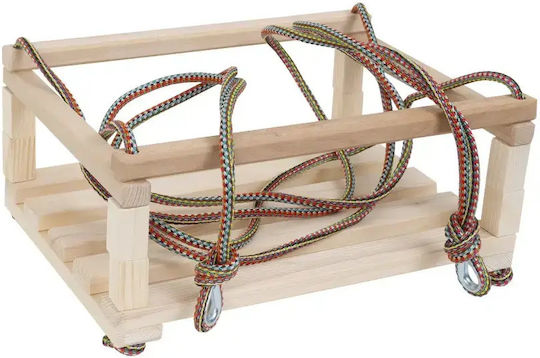 Klemys Collection Leagăn Suspendat din Lemn 40x30 cm Bej