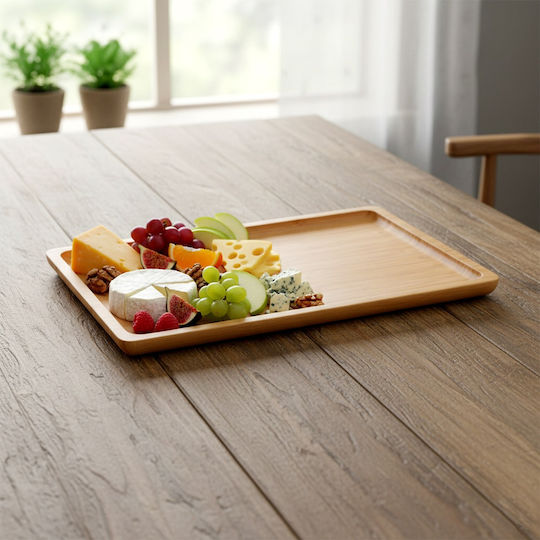 Excellent Houseware Bamboo Δίσκος Σερβιρίσματος 33x23x1.8cm