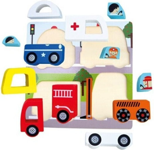 Puzzle Pentru Copii Din Lemn Pegged Pentru Vârsta 1.5+ Ani Alista Home
