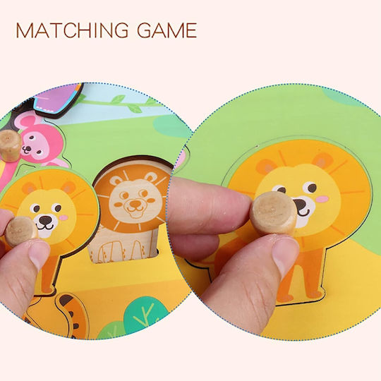 Puzzle Pentru Copii Din Lemn Pegged Pentru 3+ Ani 9 Piese Alista Home