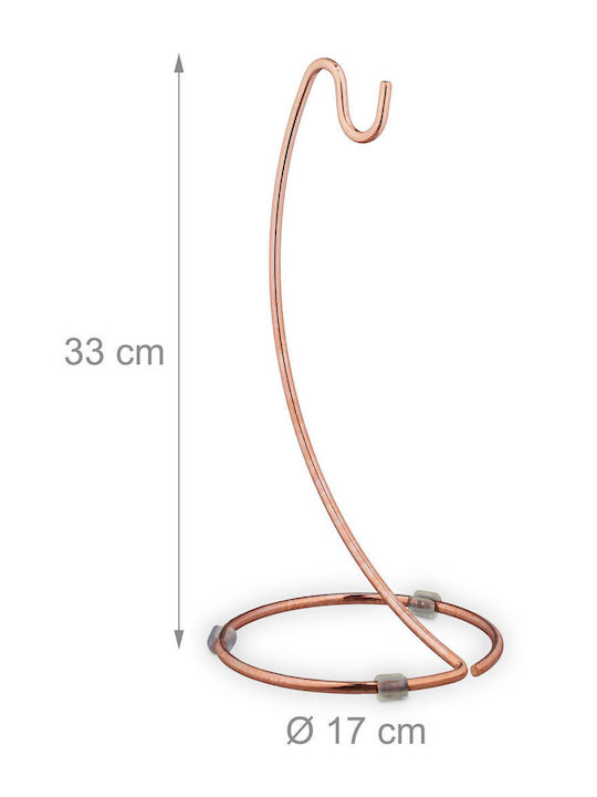Relaxdays Φρουτιέρα Χάλκινη 33x17εκ.