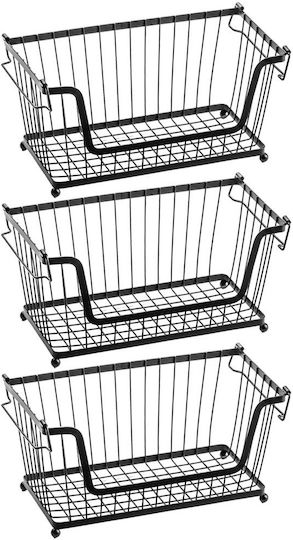 Vilde Obstschale Metallisch 3 Niveaus Schwarze Vilde Obstschale Metallisch 3 Niveaus Schwarze