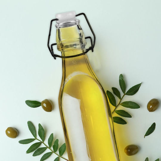 Orion Μπουκάλι Νερού Γυάλινο με Κλιπ Διάφανο 290ml