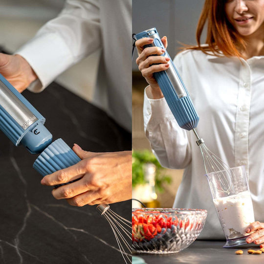 Guzzini Sous Chef Hand Blender With Stainless Steel Rod 600W Navy Blue