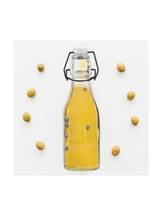 Orion Μπουκάλι Νερού Γυάλινο με Κλιπ Διάφανο 290ml