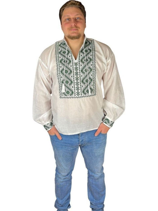 Bluza White Crystal/olive