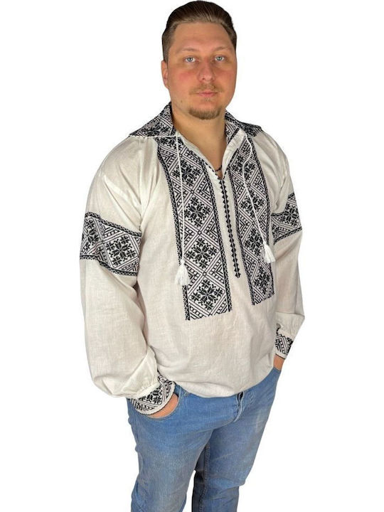 Bluza Alb Negru Mahogany