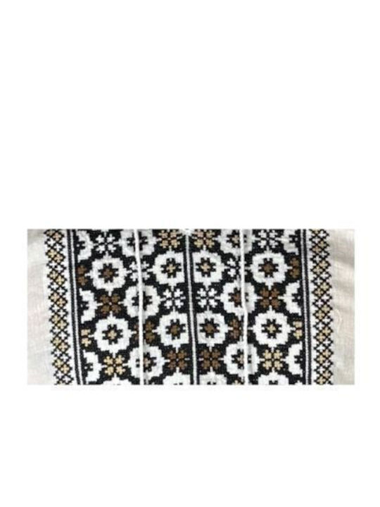Bluza Albă/Maro