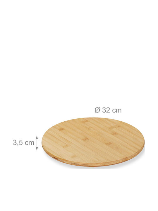 Relaxdays Servierplatten Hölzernes 32x32cm