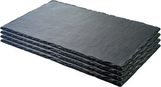 Vilde Πλατώ Σερβιρίσματος από Πέτρα 30x20εκ. 4τμχ