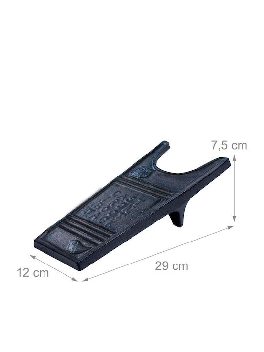Boot Scraper Relaxdays Gusseisen 7,5x29x12cm Grau-Braun