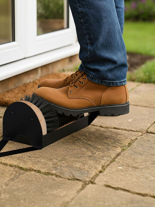 Relaxdays Răzuitor de Pantofi Negru 11.5x23x15.5cm Suport Robust